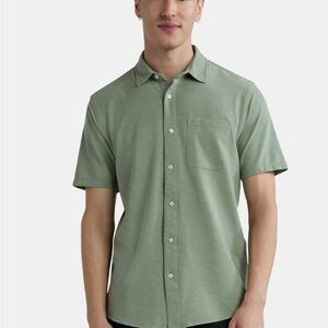 George Men's Sage Green Casual Button Down Shirt